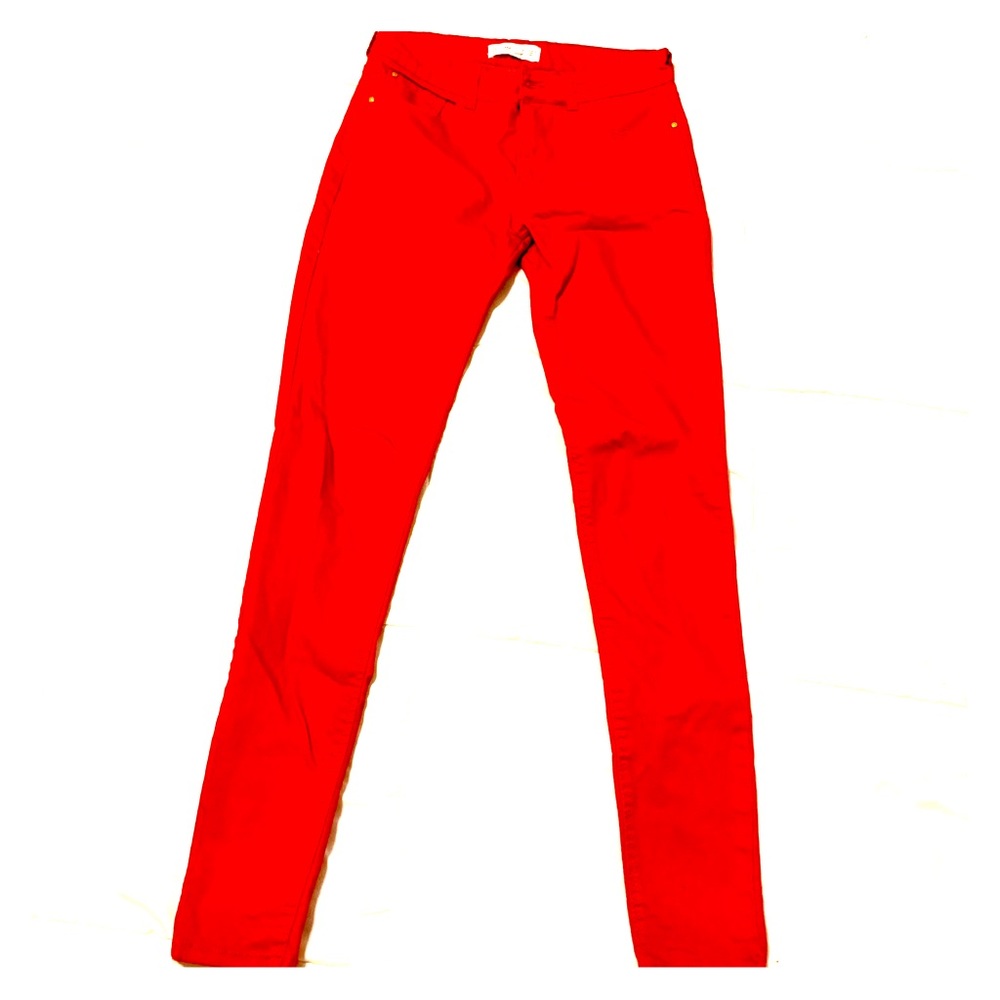 Red Skinny Jeans by Mango